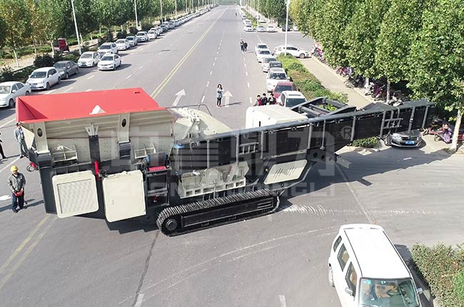 可移動石頭打砂機