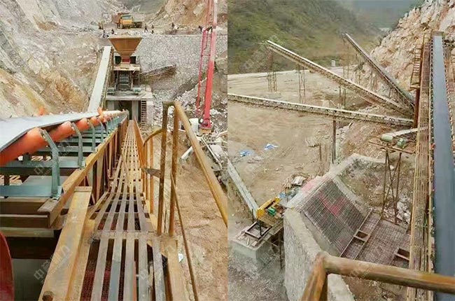 貴州長順縣時產300噸石灰石破碎機生產線