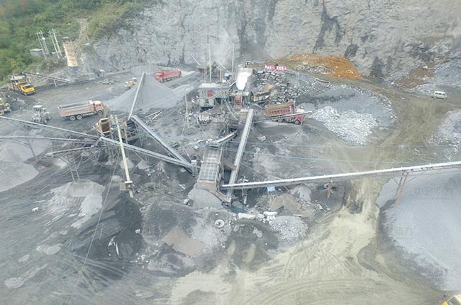 湖南湘西日產(chǎn)5千噸碎石生產(chǎn)線