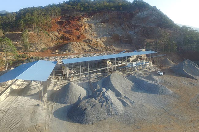 四川涼山時產1000噸砂石骨料生產線