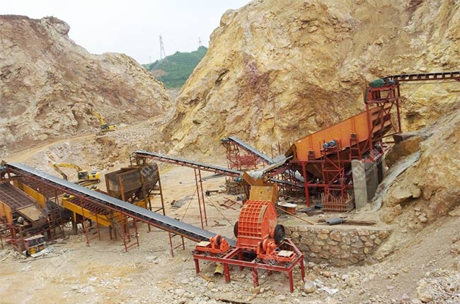 貴州商砼時產(chǎn)1000噸碎石機成套設備