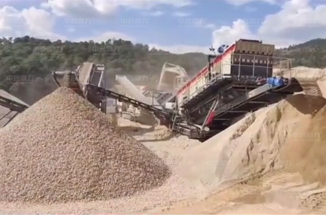 移動式制砂生產線工藝圖