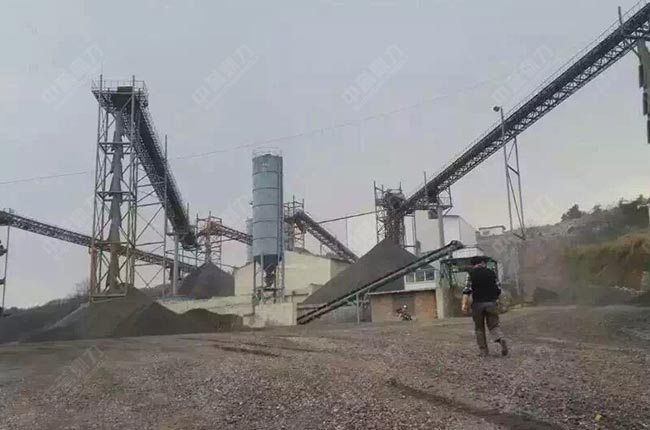 重慶巫山時產200噸機制砂生產線建設圖片
