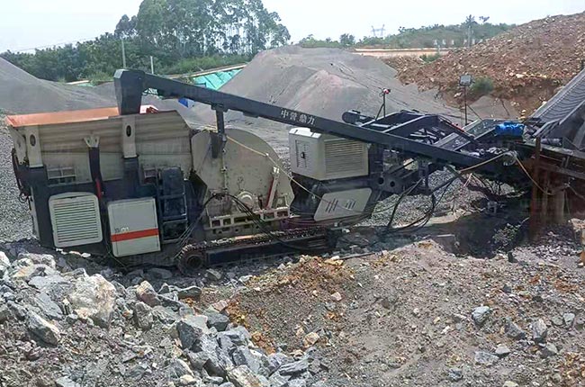 履帶式移動錘式破碎站