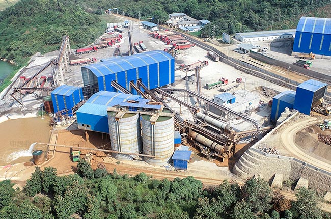 湖北荊門時產(chǎn)500-600噸水洗砂生產(chǎn)線