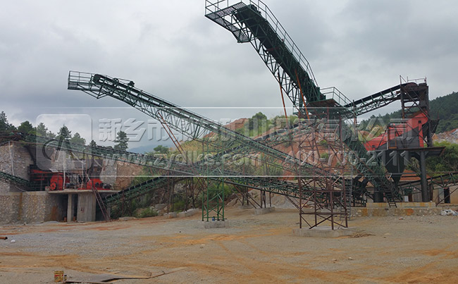 制砂生產線工藝流程現場 制砂生產線工藝流程現場