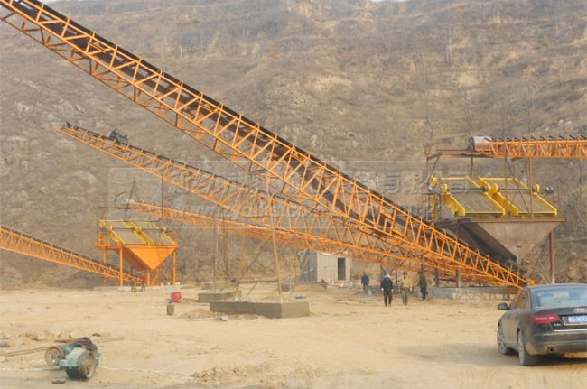 四川時產(chǎn)500噸石子生產(chǎn)線現(xiàn)場 四川時產(chǎn)500噸石子生產(chǎn)線現(xiàn)場