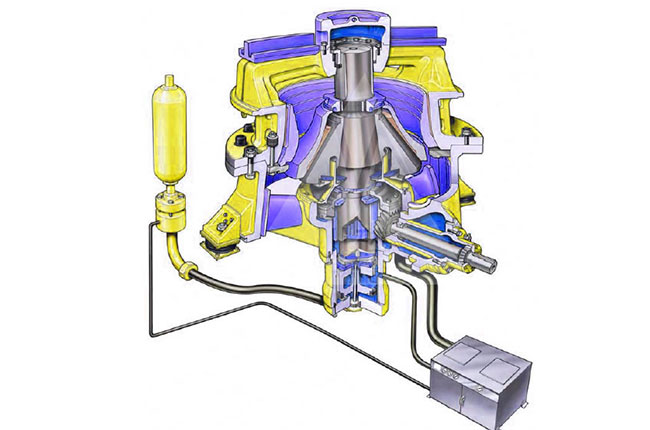 液壓圓錐式破碎機結構 液壓圓錐式破碎機結構