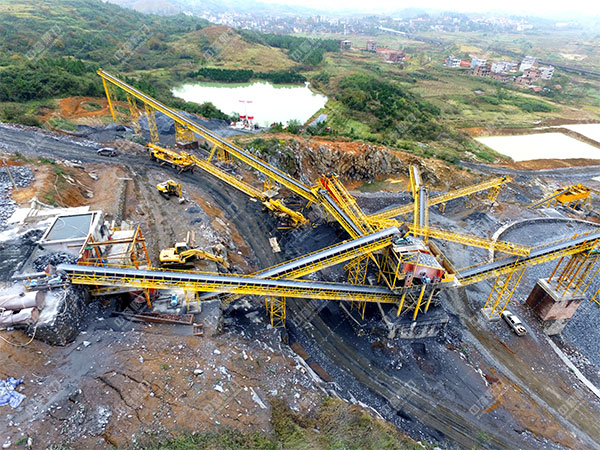 湖南省衡陽市耒陽市泰安建材時產500噸破碎制砂生產線