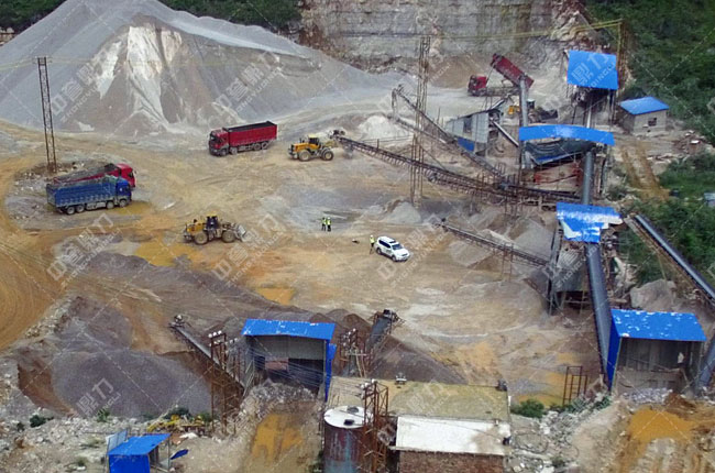 廣西桂林臨桂縣順成石料廠(chǎng)時(shí)產(chǎn)600噸砂石生產(chǎn)線(xiàn)