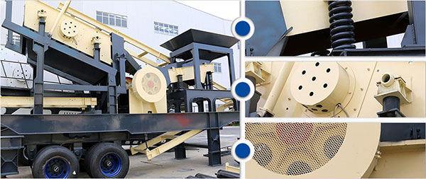 時(shí)產(chǎn)100噸車載沙石碎石機(jī)