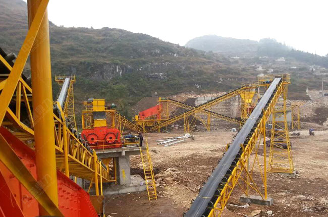 貴州貴陽一建時產1200噸砂石骨料生產線