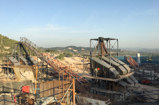 山西遠(yuǎn)東采石有限公司時(shí)產(chǎn)1200噸生產(chǎn)線