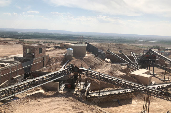 寧夏西石工貿有限公司時產800噸碎石生產線