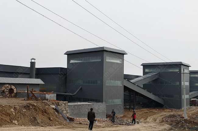 河南登封豐周建材時產700噸環保石子生產線