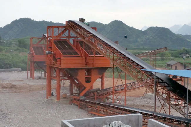 江西宜春路通集團(tuán)時(shí)產(chǎn)600噸碎石子生產(chǎn)線