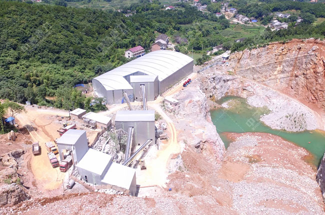 湖南婁底市日產(chǎn)萬噸采石場(chǎng)生產(chǎn)線