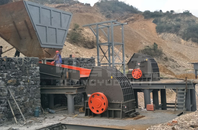 常德時產650噸石灰石碎石生產線